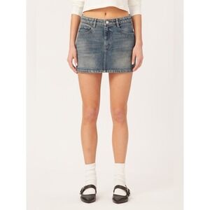 DL1961 Alma Blue Denim Jean Mini Skirt Y2K  euro summer vacay costal feminine 27
